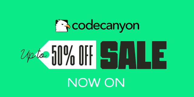 codecanyon 50% sale