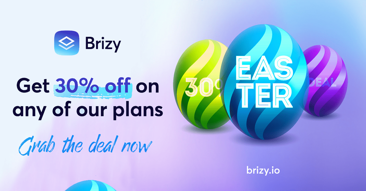 Brizy Pro Easter Discount